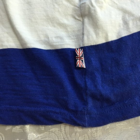 NWOT - English Laundry, Men, Crewneck T-shirt, Short Sleeve, White/Blue, size L - Picture 7 of 11